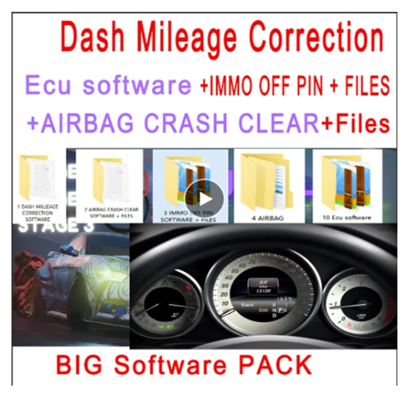 DASH MILLEAGE CORRECTION+AIRBAG CRASH CLEAR+IMMO OFF+DASH+IMMO Software tools automotive software for accesorios para auto