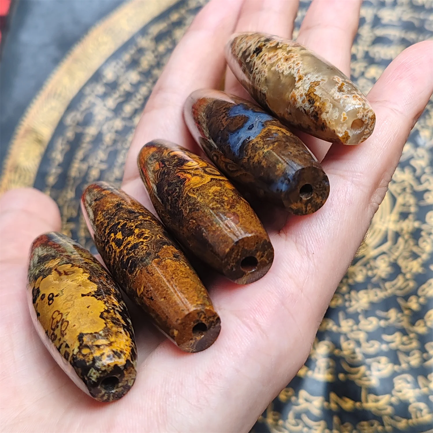1pcs/lot The world\'s strongest power stone Meng Dzi Natural stone Healing meditation and wearing Accessories jewelry