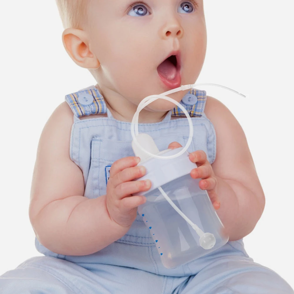 

2 шт., вспомогательная трубка для грудного вскармливания для детской бутылочки, вспомогательная добавка, защелка для кормления, тренажер, антирефлюкс, многоразовый для кормления