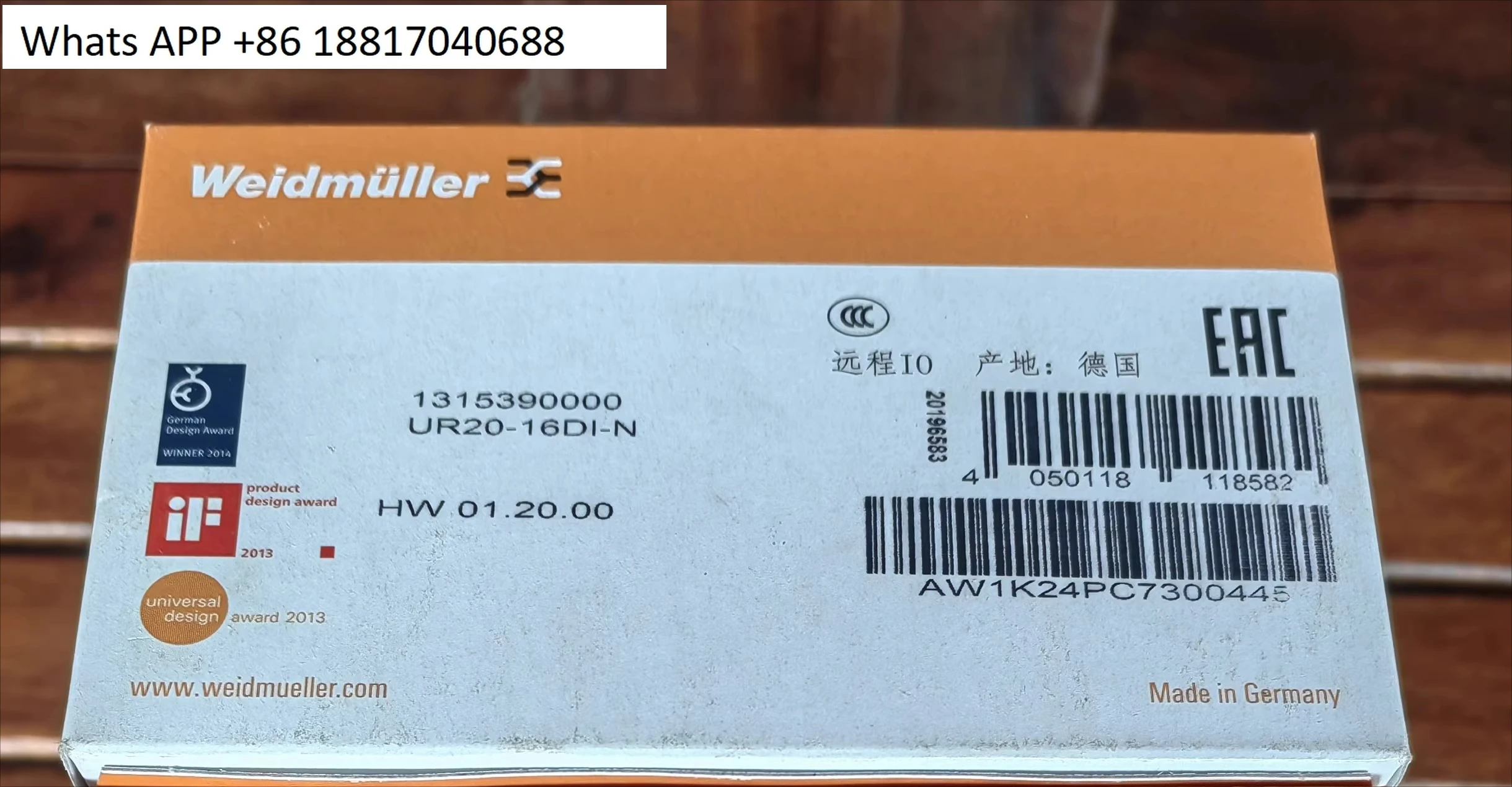 

1PC new original UR20-16DI-N 1315390000 physical photo