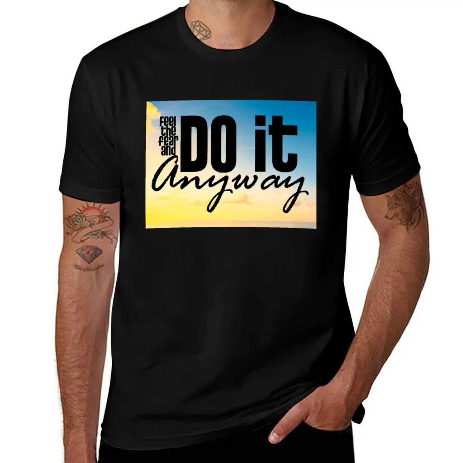 

Atychiphobia Motivation - Feel The Pain And Do It Anyway T-Shirt plain graphic tee shirt essential t shirt mens vintage t shirts