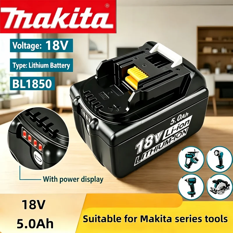 

Authentic Makita professional lithium battery, 18V 6.0Ah, adapts to BL1860 BL1430 and outputs stable current reliably