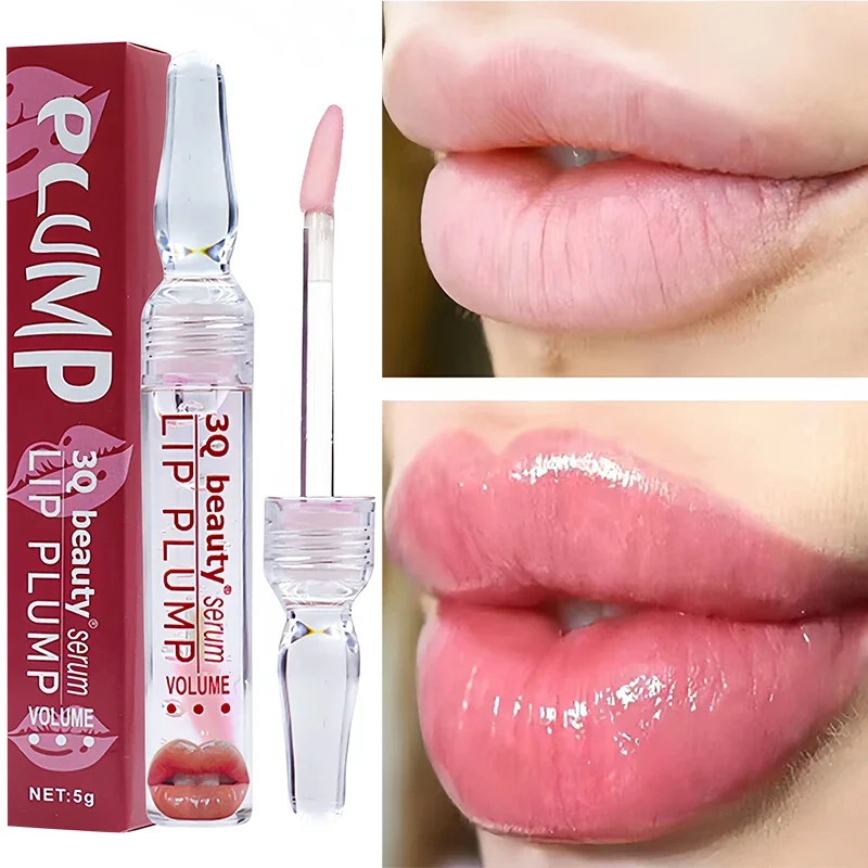 Instant Lip Oil Plumper Volumising Moisturizing Lip Repairing Fade Lip Lines Brighten lip plumping gloss Oil Lips Care Essence