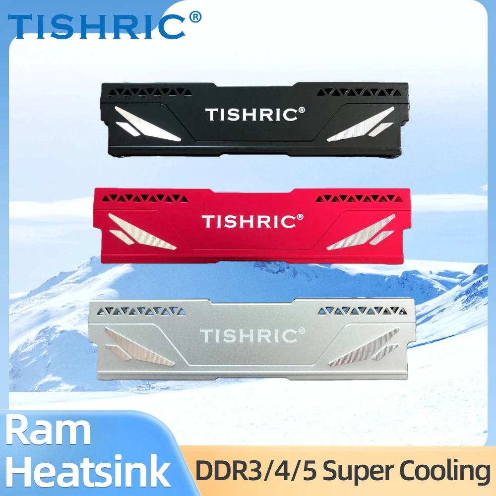 TISHRIC 10pcs Desktop Memory Cooling Radiator Aluminum Alloy Heat Dissipation Vest Thermal Pad for DDR5 DDR4 DDR3 DDR2 DDR1 RAM view 5