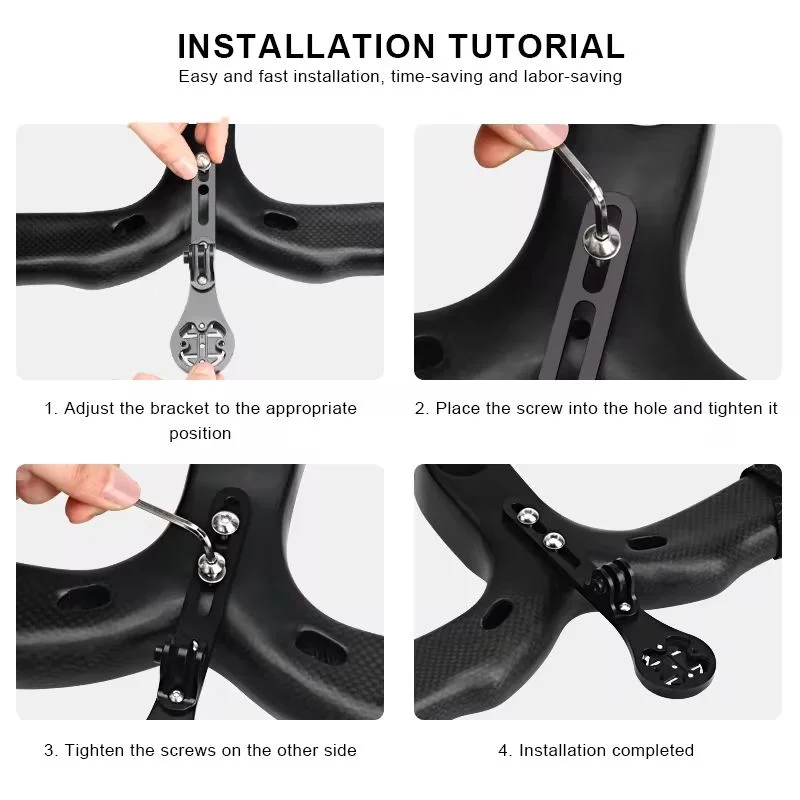 Uchwyt na licznik rowerowy i kamerę, aluminiowy uchwyt na kierownicę roweru, mocowanie do rowerów górskich i szosowych, kompatybilny z Garmin