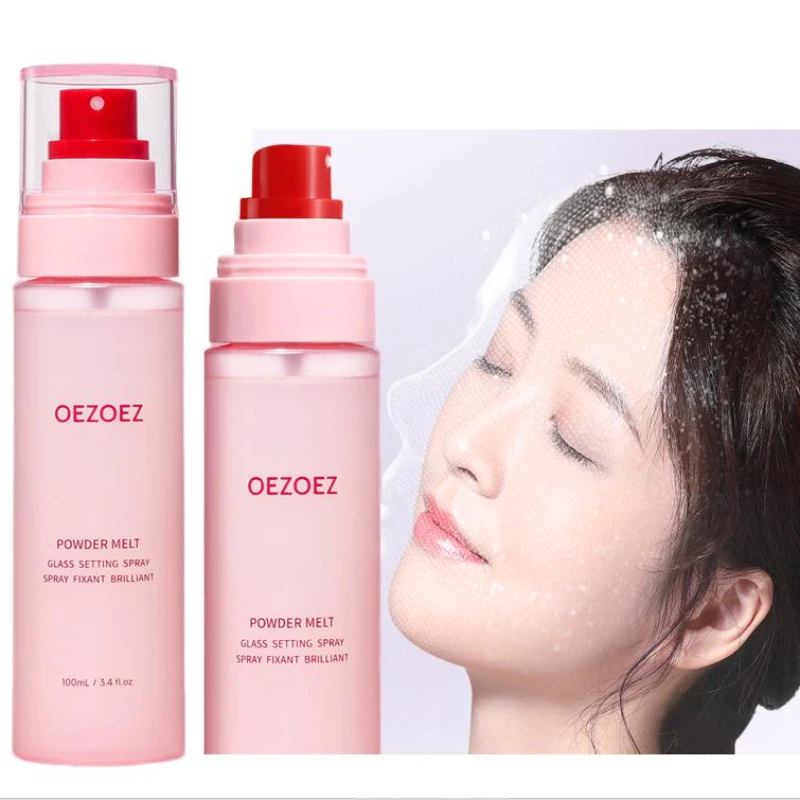 Spray Fijador de Maquillaje, Hidratante, Acabado Ligero, Brillo Natural, Spray Facial, Prebase, Larga Duración, Frescura