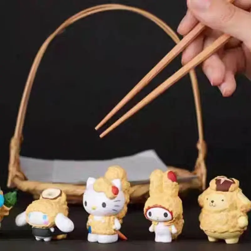 

New Product In Stock Kt Cat Tempura Blind Box Kawaii Melody Pudding Dog Tabletop Ornament As A Holiday Surprise Gift For Fans