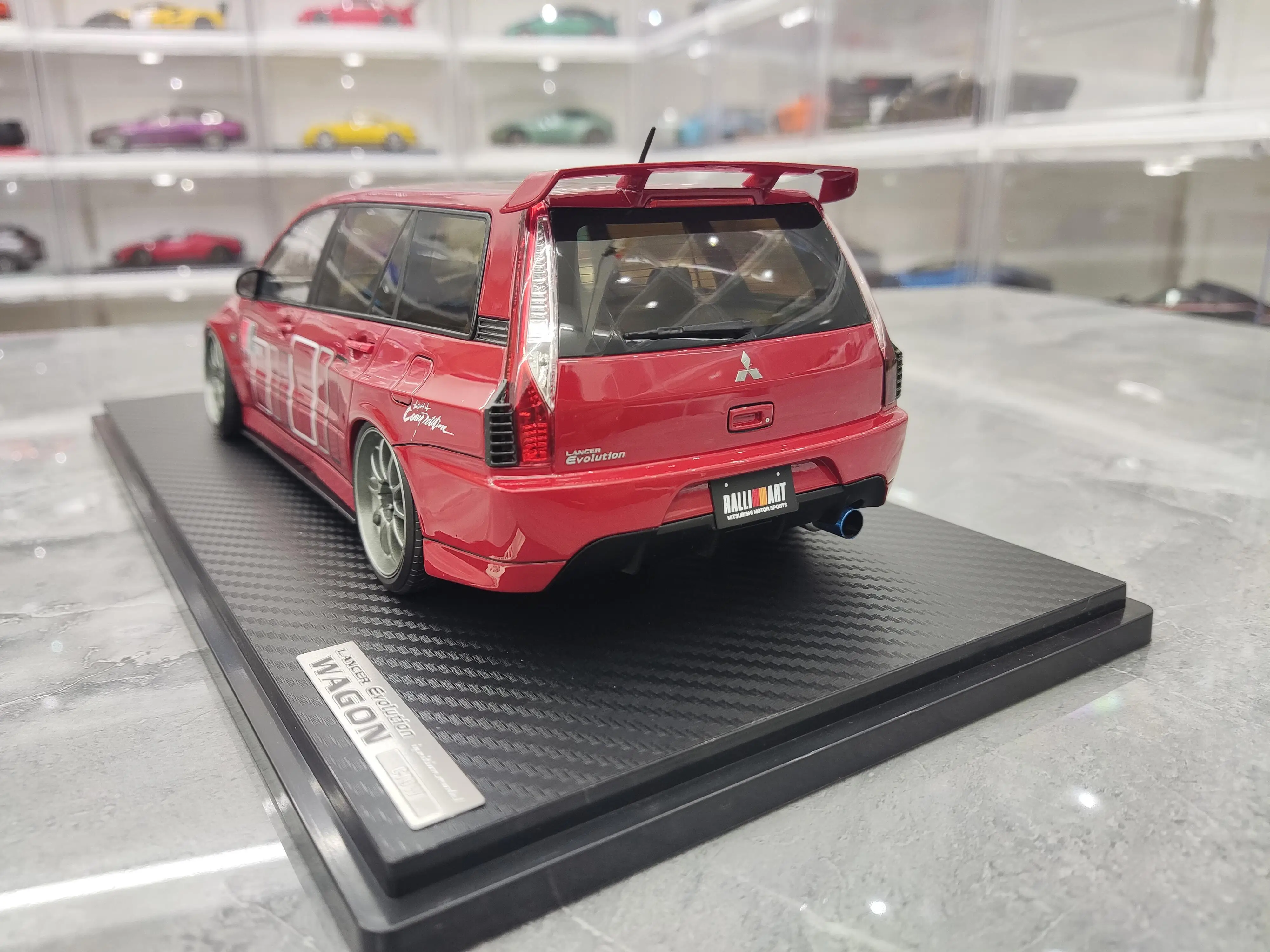 IG 1:18 Lancer Evolution EVO IX CT9W Wagon JDM Simulation Limited Edition Resin Metal Static Car Model Toy Gift