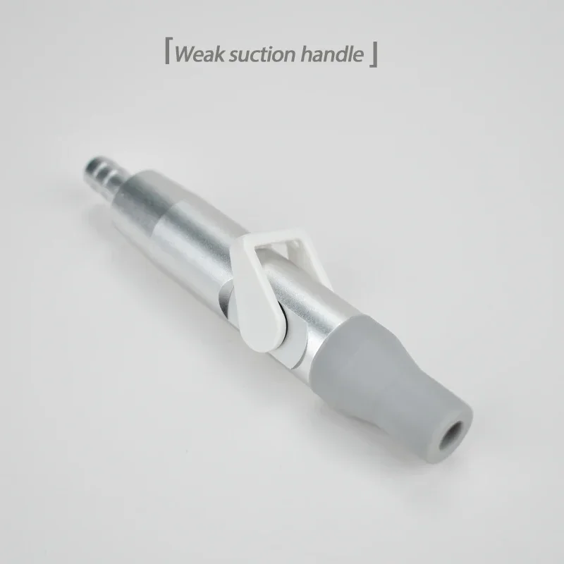 

Стоматологическая ручка для слабого отсасывания с регулируемой силой всасывания, с серым силиконовым чехлом, алюминиевый стоматологический конвертер для отсасывания