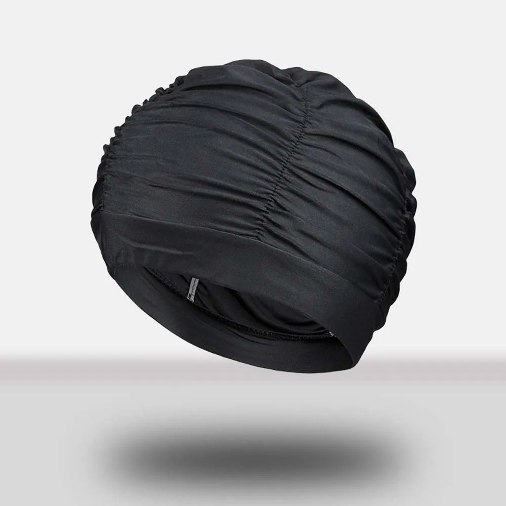 

Long Hair Large Turban Free Size Waterproof Fabric Ear Protect Swimming Caps Diving Hat Swim Pool Hat