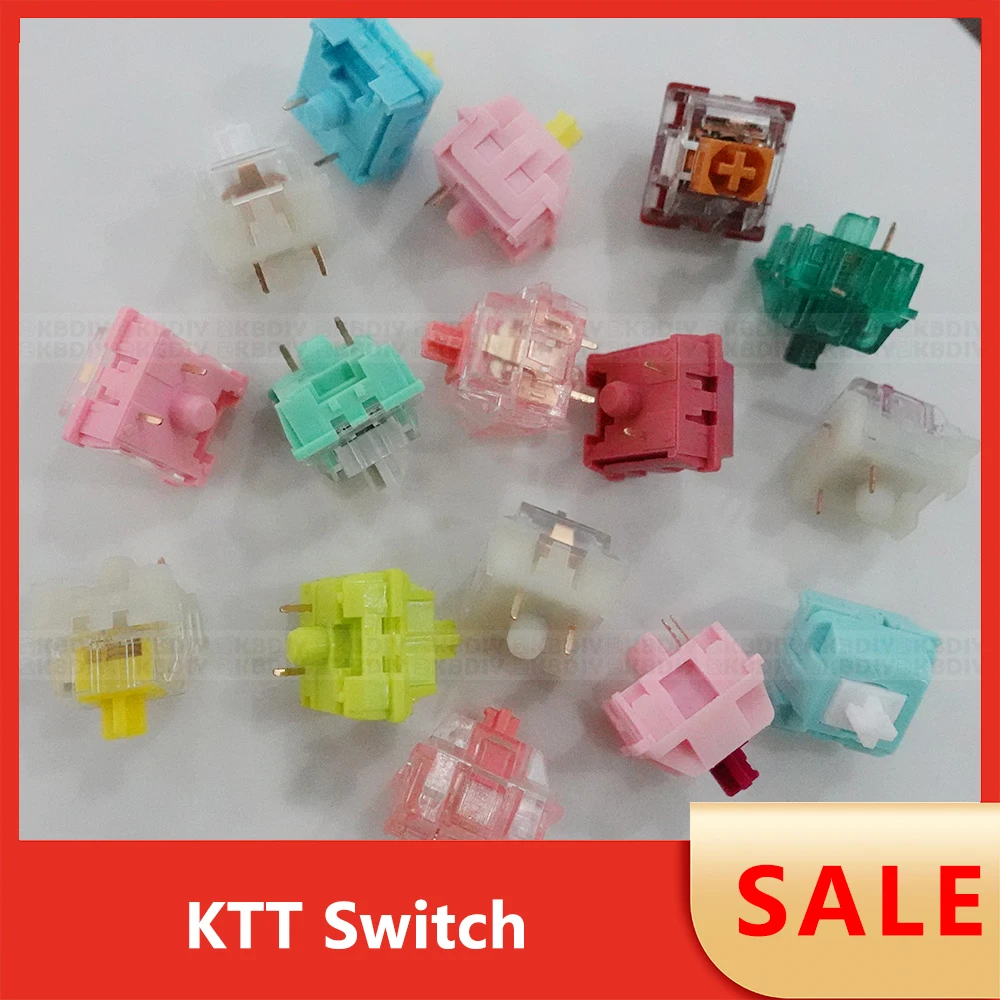 Wholesale KTT Switch Linear Tactile Kang White V3 Strawberry Mint Darling Rose Peach Matcha  for Mechanical Keyboard Switches