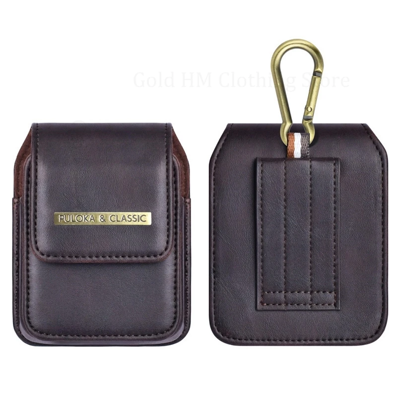 

For Samsung Galaxy Z Flip7 5G Phone Pouch Magnetic Flip Case For Samsung Z Flip 7 6 5 4 3 5G Luxury Leather Belt Clip Waist Bag