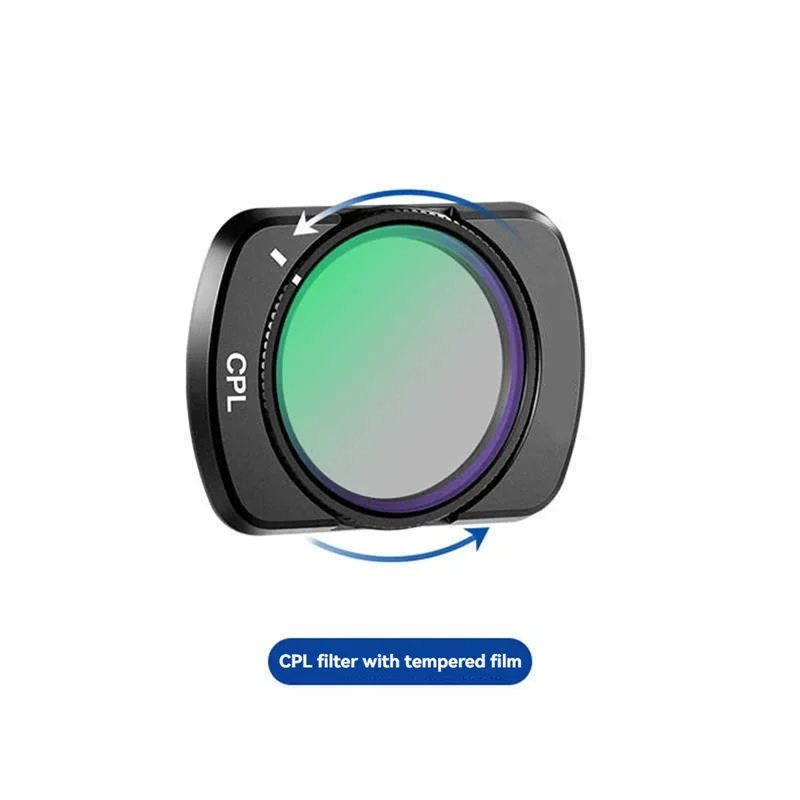AT12 Magnetic Effect Filter Set  Adjustable ND/CPL Filter With HD Multi Coated Optical Glass