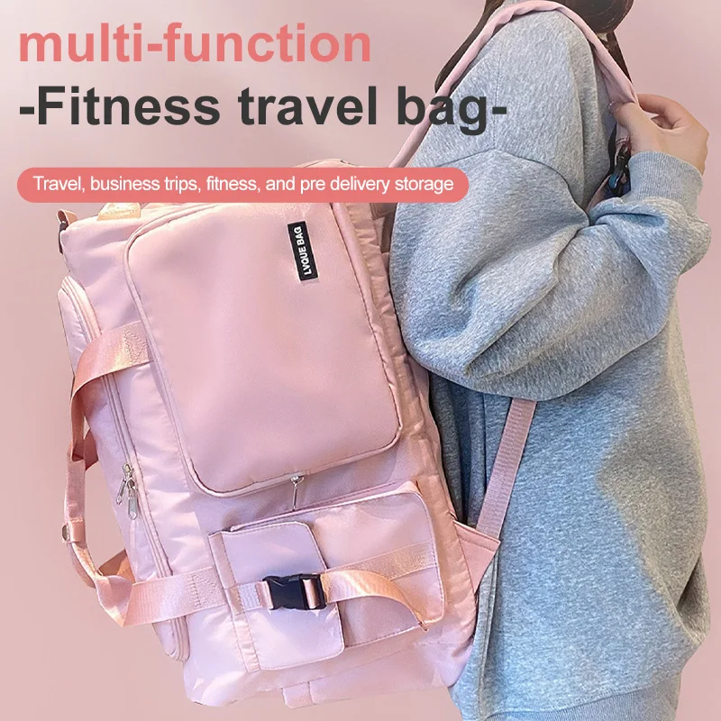 Sports Gym Bag Travel Dry Wet Handbags For Women Female Swimming Shoulder Crossbody Fitness Outdoor Travel Bag Weekender Duffel