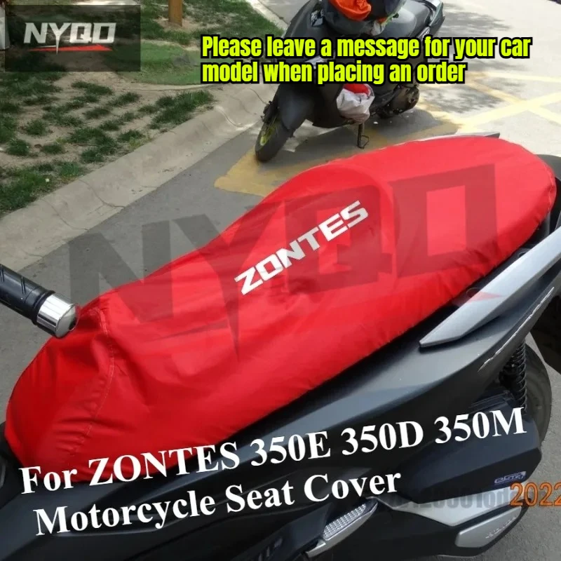 

For ZONTES 350E 350D 350M Motorcycle Seat Cover Cap Waterproof Dustproof Sunscreen Scooter Cushion Protector Cover