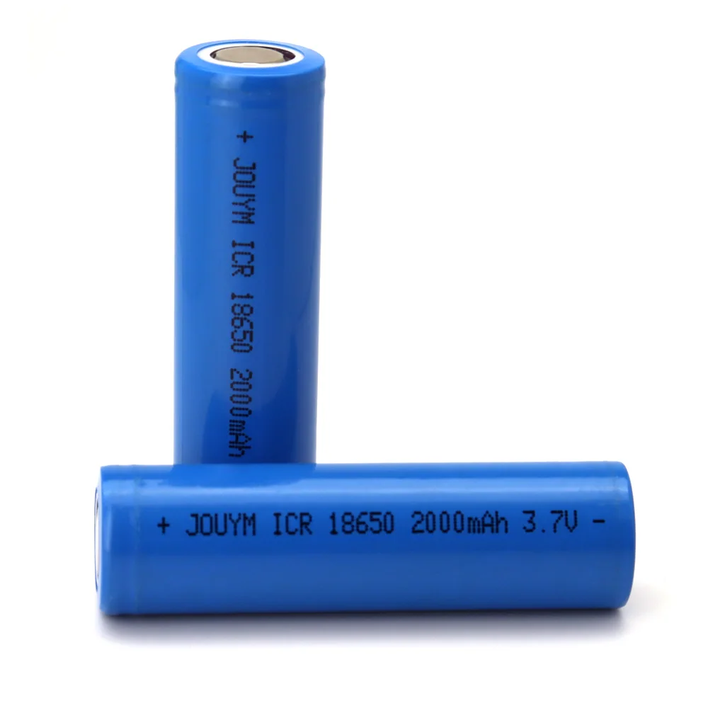 True Capacity 100% New Original 18650 Battery 3.7V 2000mAh 18650 Rechargeable Lithium Batteries