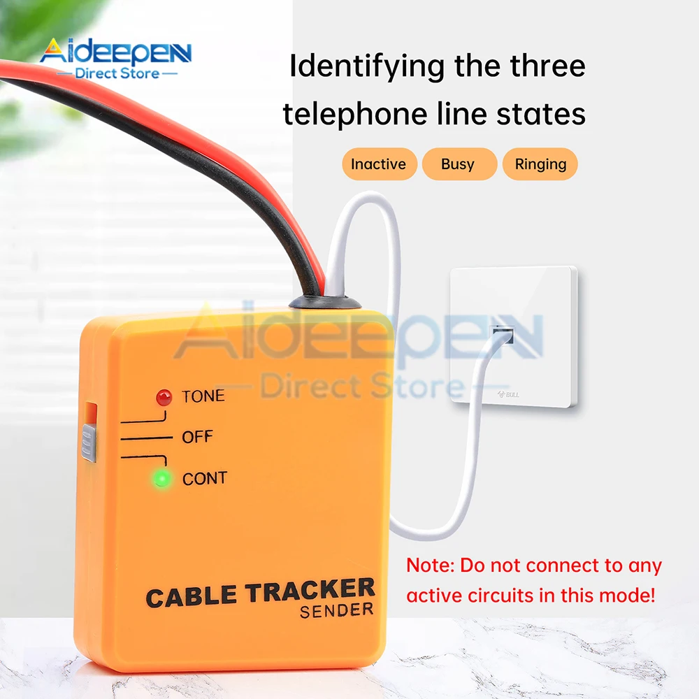 Tester kabli sieciowych Ethernet LAN RJ11 RJ45 Cat5 Cat6 lokalizator przewodów telefonicznych Tracer detektor tonera wyszukiwarka linii