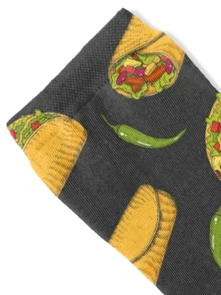 Tacos & Burritos Mexican food Socks floral sports stockings summer valentine gift ideas Man Socks Women's