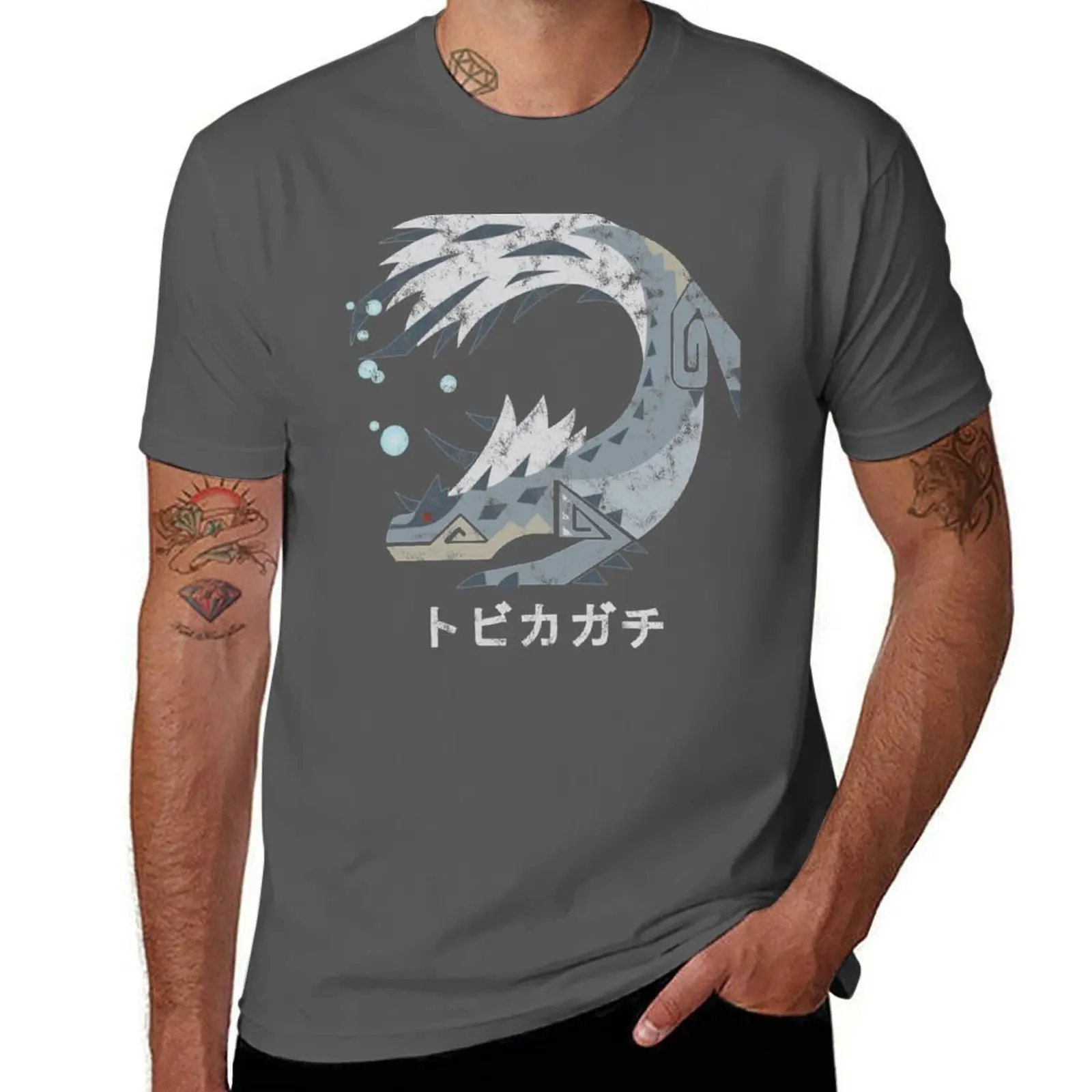 

Monster Hunter World Tobi-Kadachi Kanji Icon T-Shirt street wear sublime oversized mens funny t shirts