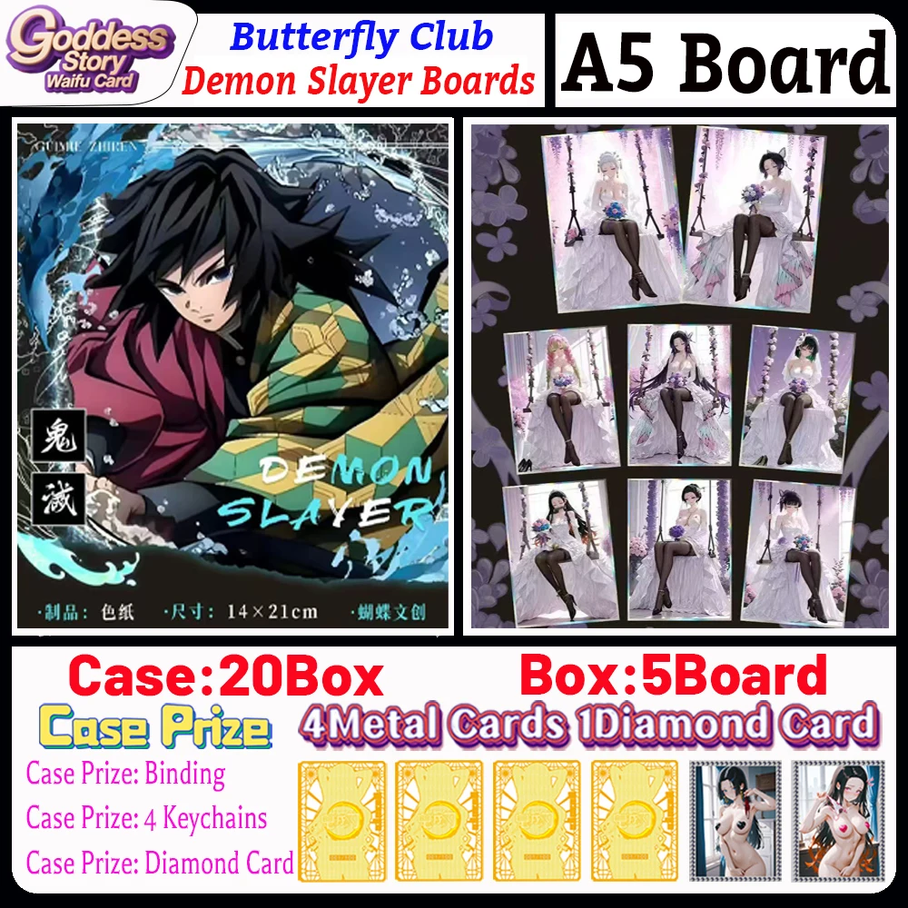 

2025 Newest ''Butterfly''Club Demon Slayer Boards Cards Hobby Collectible Card Doujin Booster Box Birthday Gifts