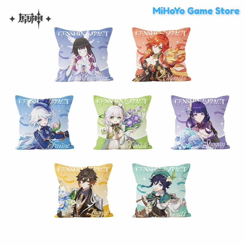 Genshin Impact Furina Pillow Original Anniversary Celebration Series Pillow Game Venti Cosplay Columbina Pillow Doujin Gifts