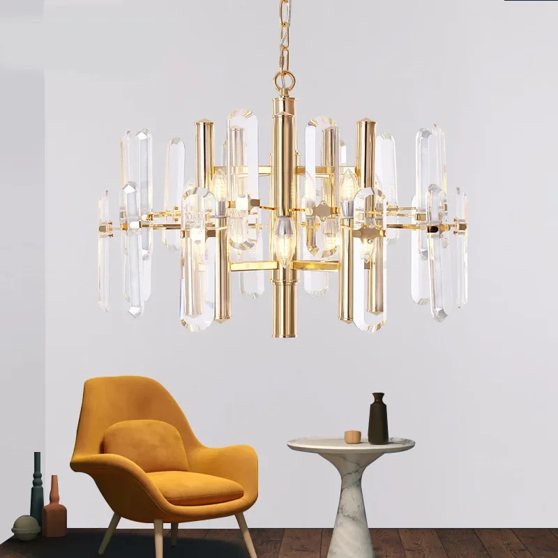 Postmodern Luxury K9 Crystal Chandelier Home Decoration Bedroom Living Dining Room Droplight 8-10