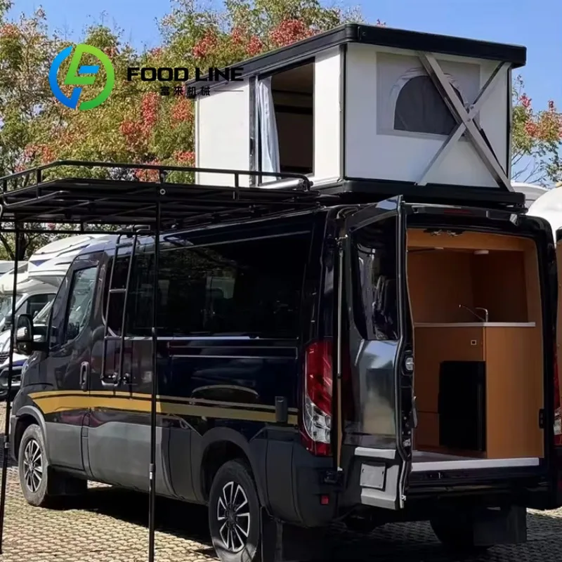 Pop Up Camper Pickup Stable Anti‑Shock Construction Simple Operation For Off‑Road Expedition Activities, Truck Camper Cabin