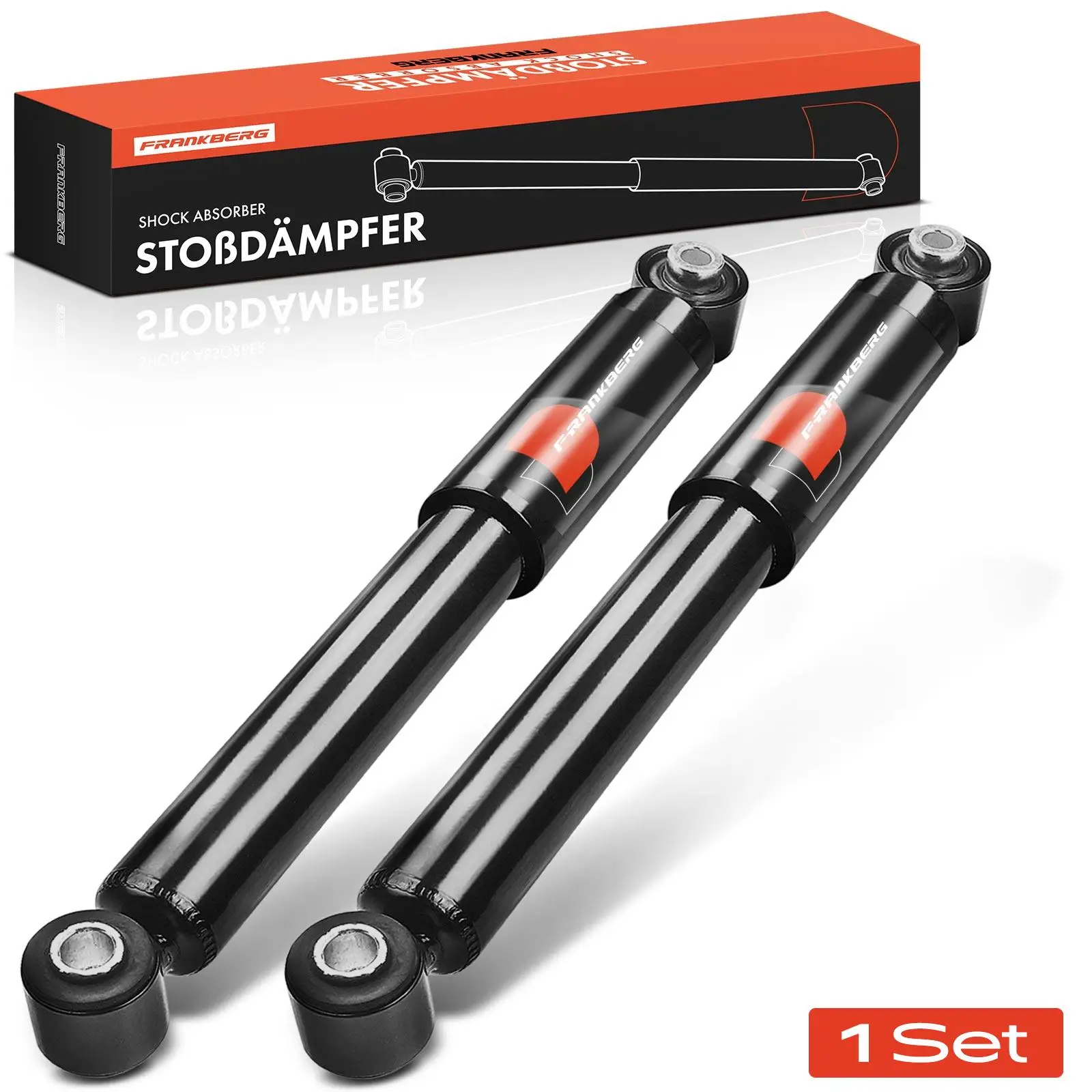 Frankberg 2x schokdemper achteras voor Opel Combo Tour Corsa C Meriva Zafira A MPV 1999-2012 343308 3449692 436355 3431165