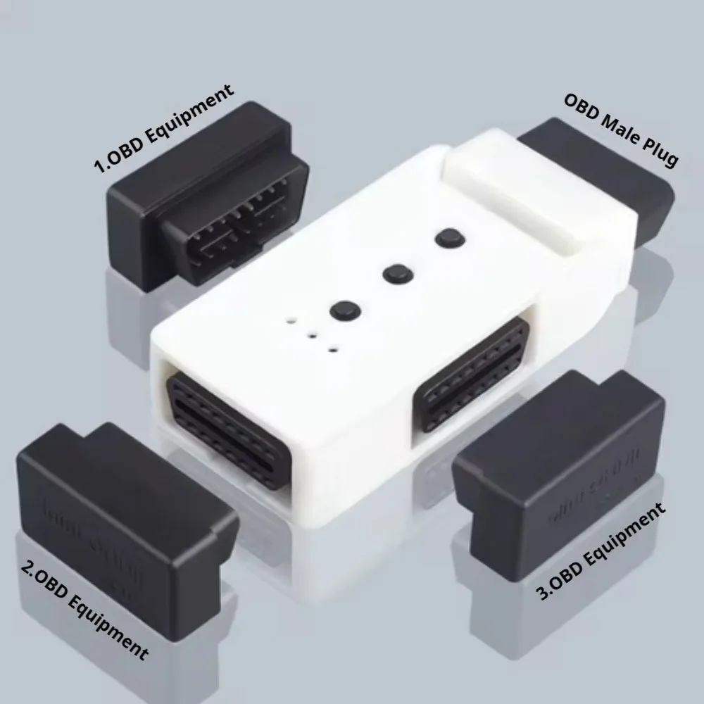 Câble d'extension adaptateur OBD2 1/2, câble d'extension OBD de voiture, répartiteur de noyau à 16 broches, connecteur OBD 1 à 3 prises mâle à femelle