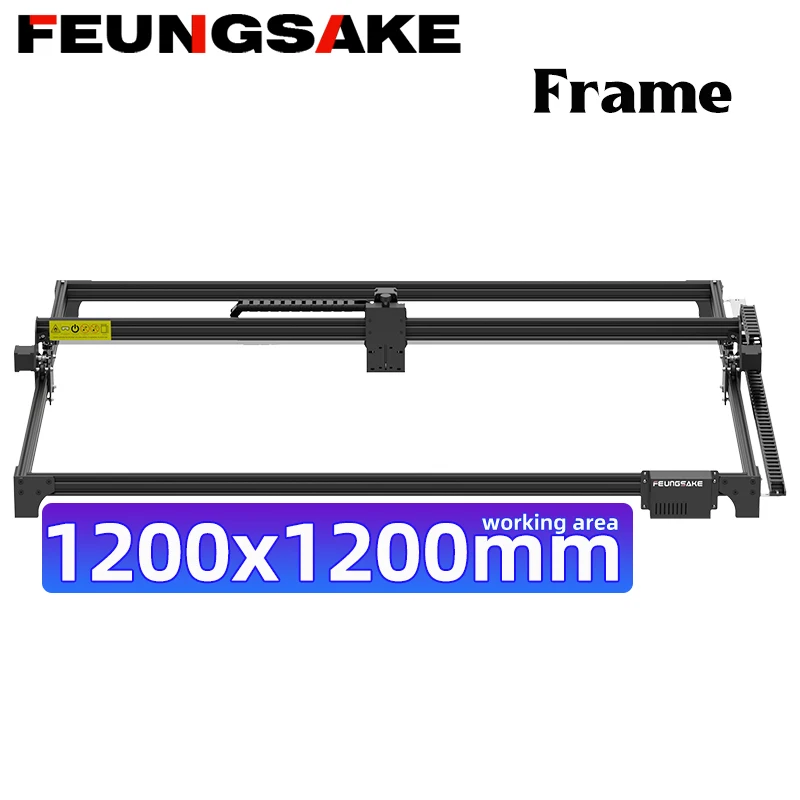 FEUNGSAKE Laser Engraving Cutting Machine Frame Kit Working Area 1200x1200mm Grbl Control Cnc Laser Engraver Frame