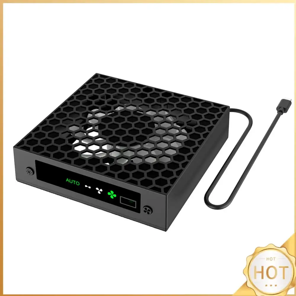 

Охлаждающий вентилятор RGB, 3-уровневый вентилятор с регулируемой скоростью, система охлаждения с держателями для гарнитуры, вентилятор рассеивания тепла для консоли Xbox Series X