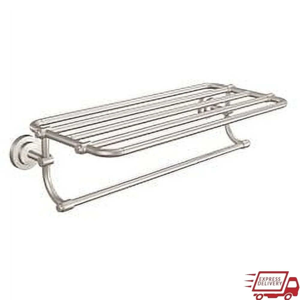 

Полка для полотенец из матового никеля, телескопический дизайн, промышленный стиль, современная домашняя фурнитура для ванной комнаты, монтажный кронштейн для шаблона