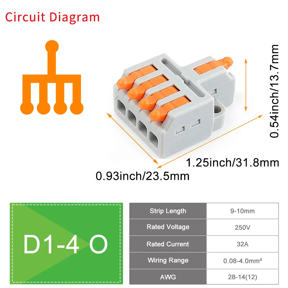 10/50 PCS Mini Snelle Bedrading Connectors Universele Compacte Hendel Crimp Splitter Elektrische Geleiders Push-in Thuis Klemmenblok