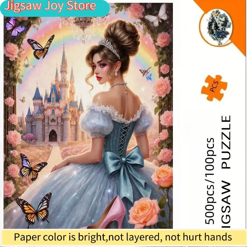 

or Royal Castle & Princess Jigsaw Puzzle for Adults - Elegant Female Characters with Castle Scenes, Challenging Intermediate