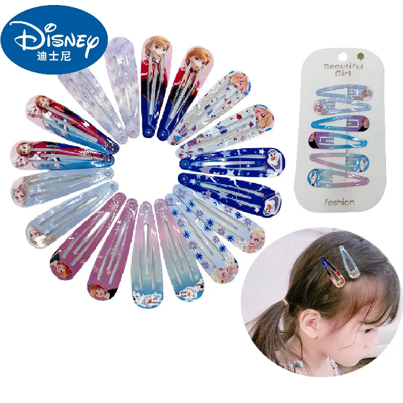 12pcs Disney Frozen Hairpin Kawaii Elsa Anna Princess Hair Clip Cartoon Girl Hair Accessories Children Gifts