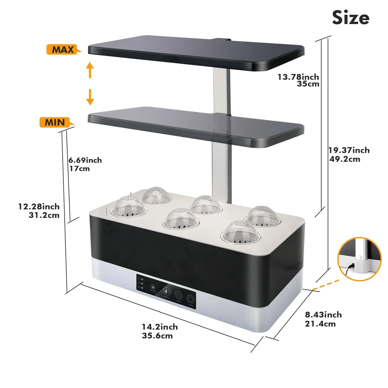 OEM Customized smart garden indoor herb garden planters hydroponic growing systems kitchen smart planter pot