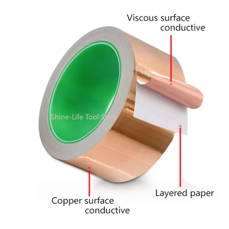 Single Sided Adhesive Copper Foil Tape, Single/Double Conduct Copper Foil Tapes, Circuit Electrical Repair Tape