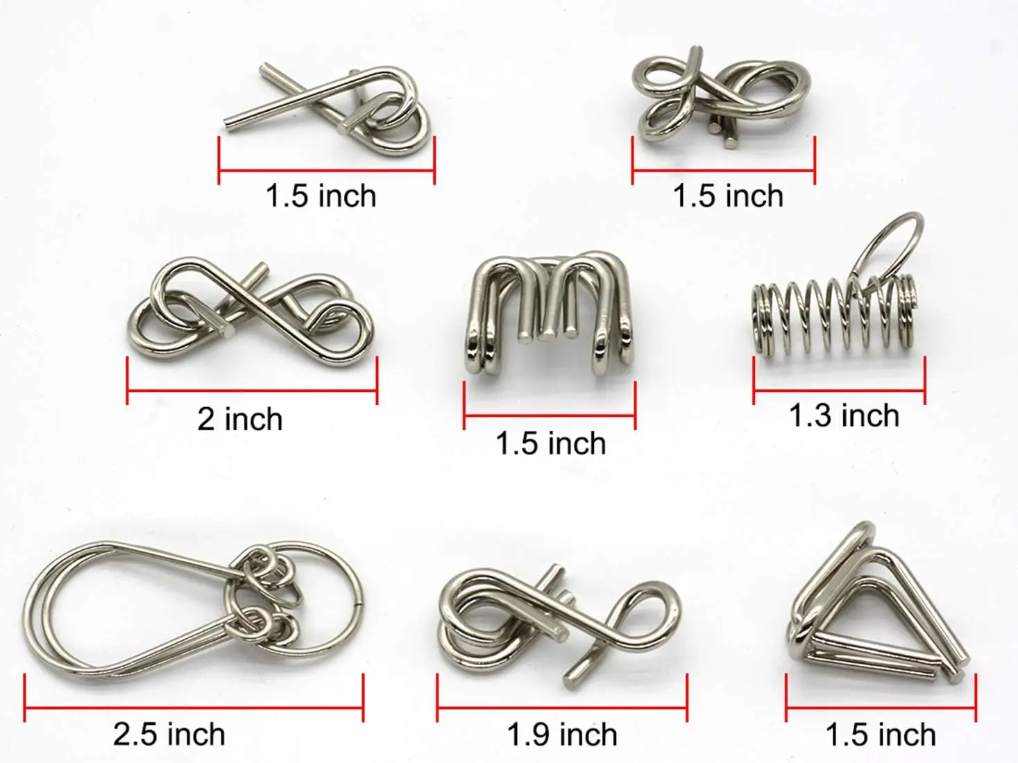 24 teile/satz Metall Montessori Puzzle Draht iq Geist Gehirn Teaser Rätsel Kinder Erwachsene interaktive Spiel Reliever Lernspiel zeug