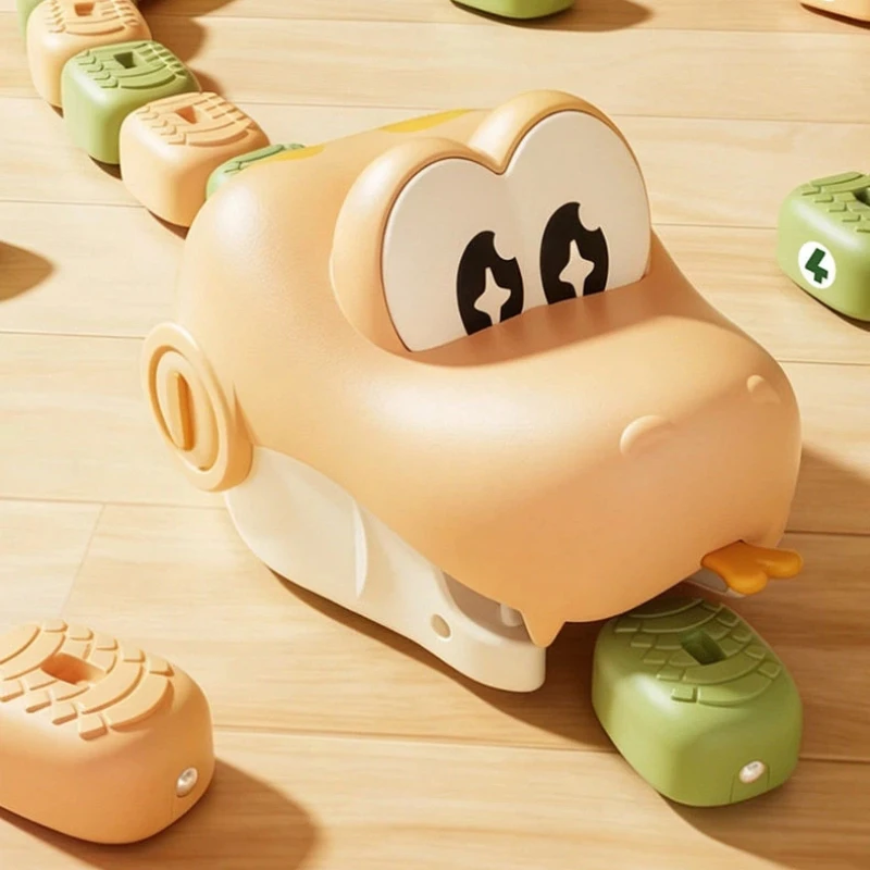 Fire RC Magnetic Greedy Snake Car Remote Control Double Battle Toy Parent Child Interaction Greedy Bean Puzzle Birthday Gift view 5