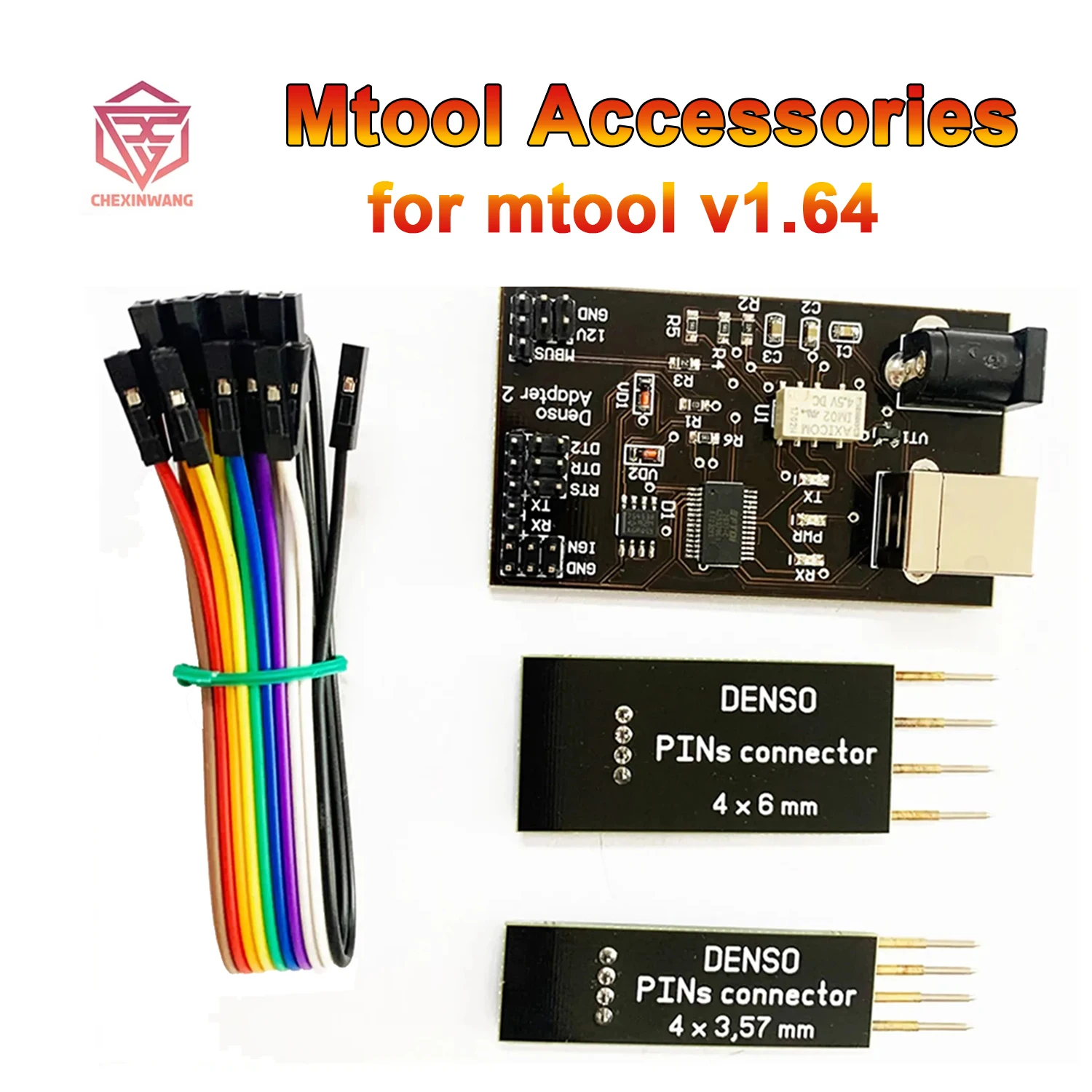 

Mtool V1.64 Accessories for All Versions 1.64/1.58/1.52 Denso Adapters Denso Pin Wires Cables Mileage Correction Tool