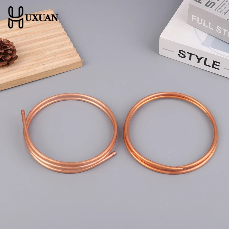 

1 метр медная мягкая медная трубка катушка наружный диаметр 1,6 ~ 5,0 мм ID 0,5 ~ 1,0 мм чистая медная проволока труба воздуха кондиционер охлаждение DIY ремесла