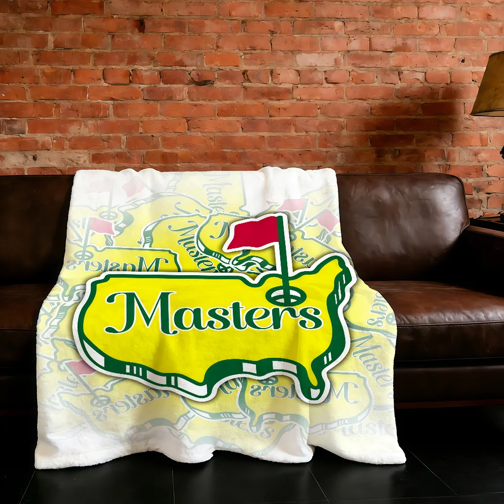 

Blanket Super Warm Comfortable Plush Golf Throw Blanket Child Home Sofa M-Masters Logo Bedroom Cool Gift