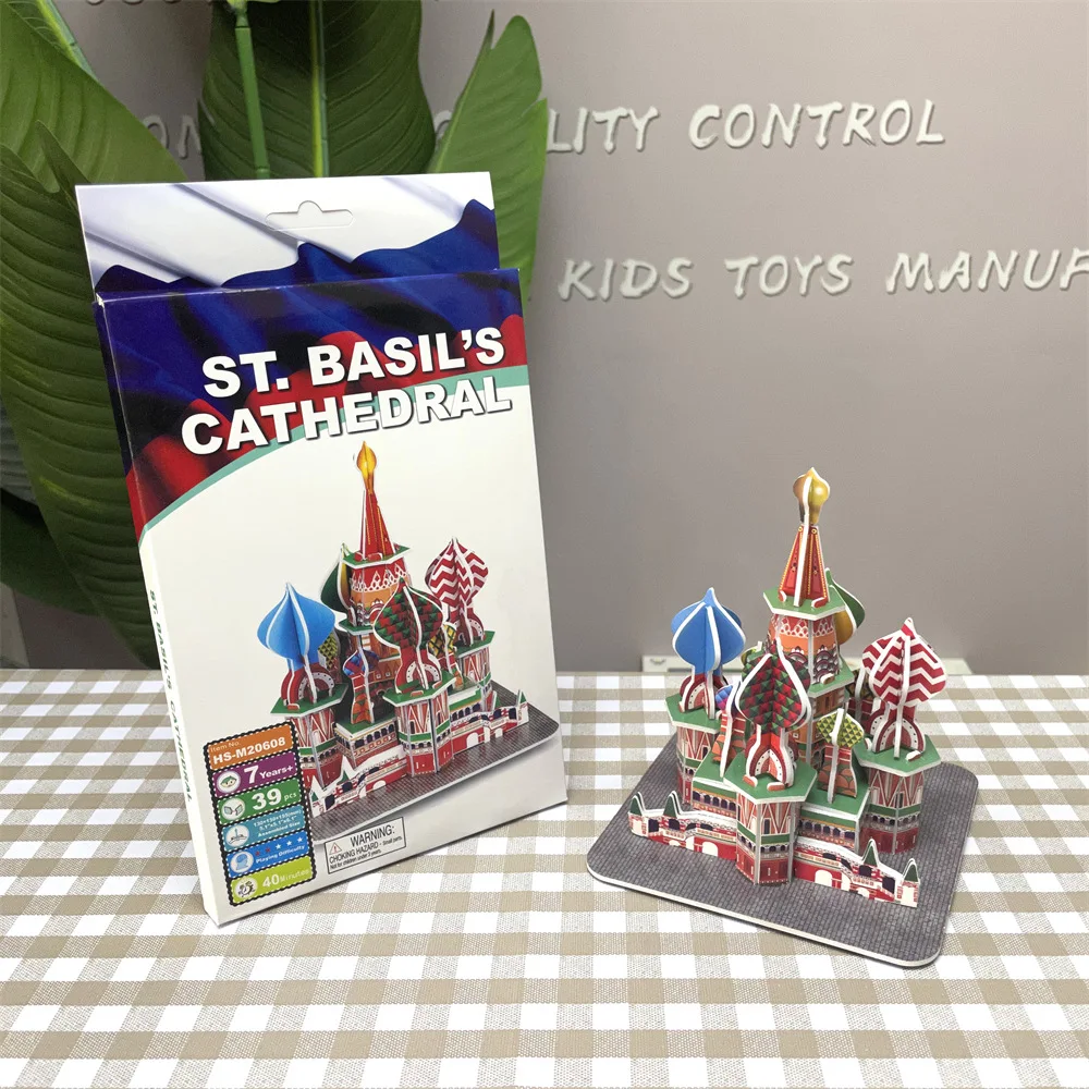 Winter Palace Spasskaya Tower Russia Moscow 3D Paper Puzzle Building Model Toy World\'s Great Architecture Boy Girl Travel Gift