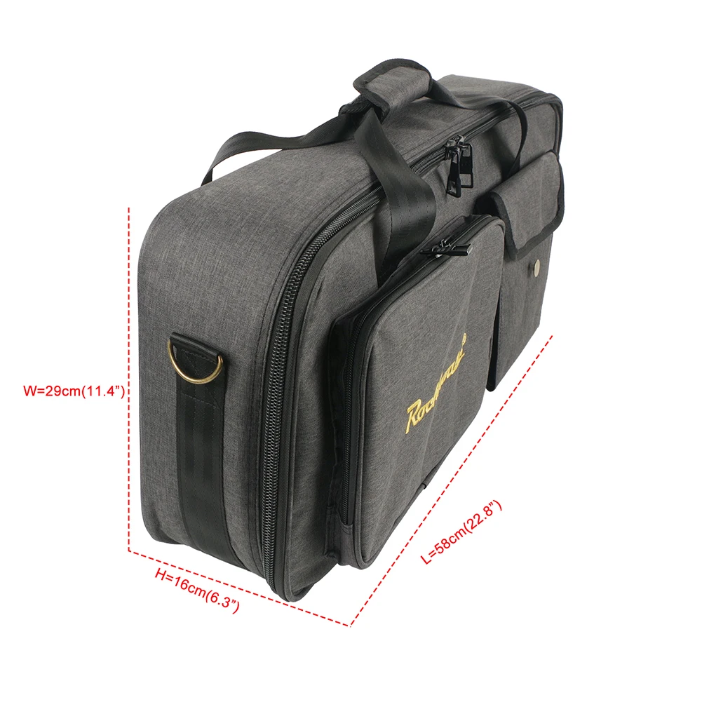 

Compact Pedal Bag Guitar Pedalboard Bag High Toughness Oxford Cloth Organized Accessory Storage Stylish Design