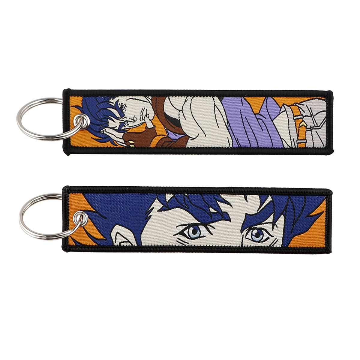 1 Stück japanische Anime-Serie, bestickte Schlüsselanhänger, Jet-Tag, Schlüsselanhänger für Motorräder, Autos, Rucksack, modisches Schlüsselanhänger-Zubehör