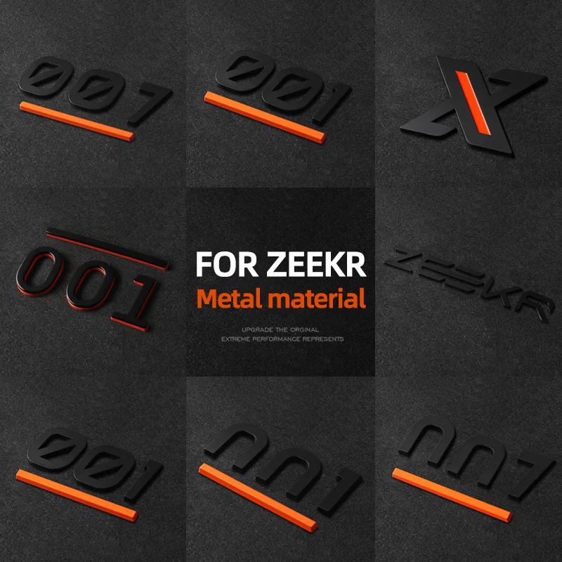

Автомобильные аксессуары с металлическим логотипом ZEEKR 001, персонализированная текстура, модификация