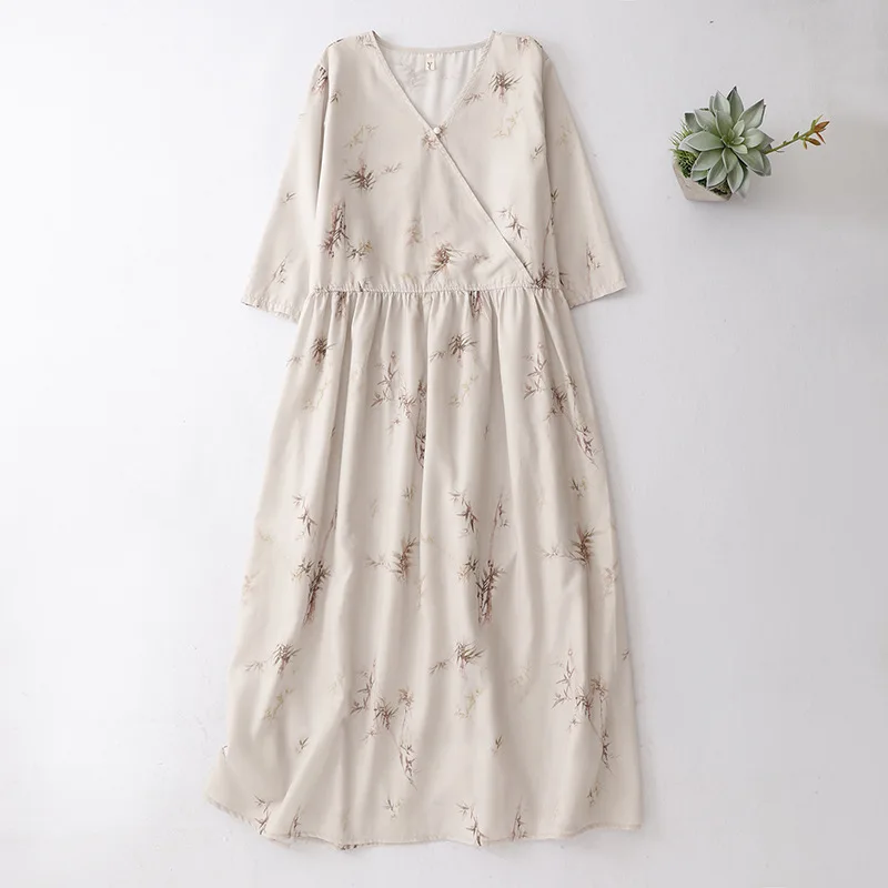 

Женские платья: Длинное платье А-силуэта с цветочным принтом, в стиле Y2K, уличный стиль, V-образный вырез, длинный рукав, завышенная талия, элегантное, для вечеринок, нарядное, для работы