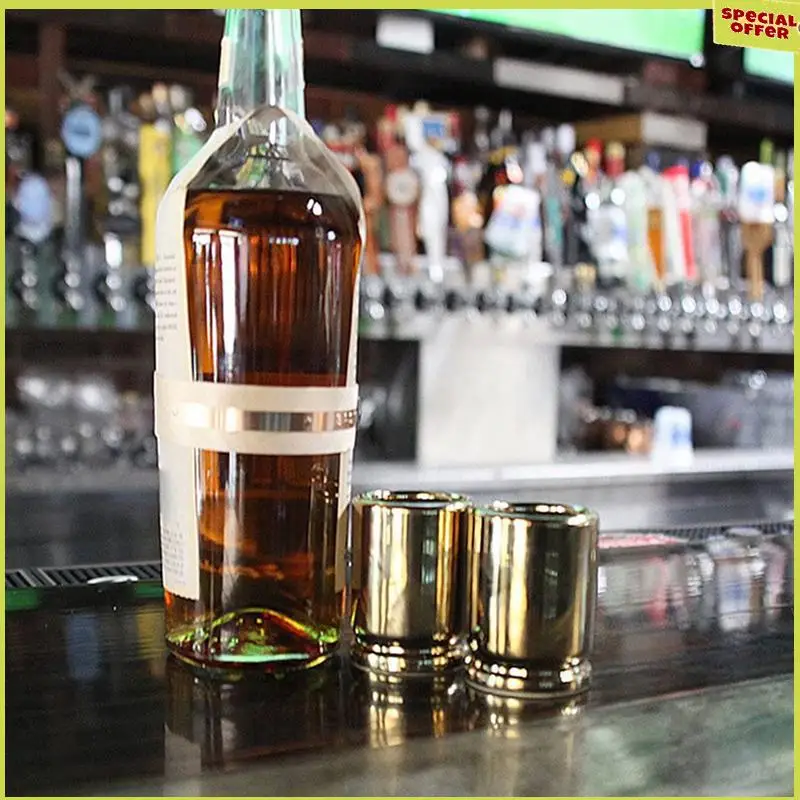 A34R 4Pcs 50 CAL SHOT GLASSES SHOT Wineglass , Shot Wineglass Hold 90Ml