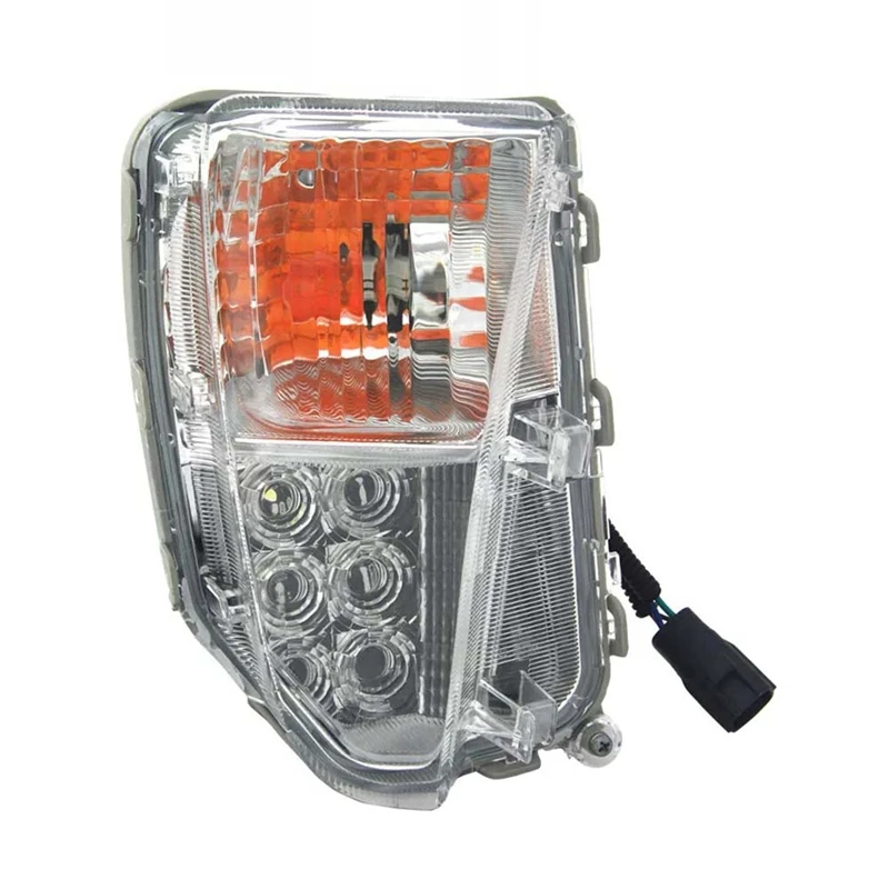 NEW-Front Fog Lamp LED Turn Signal Light W/Bulb For Prius 2012-2015 Daytime Parking Lamp Amberwhite