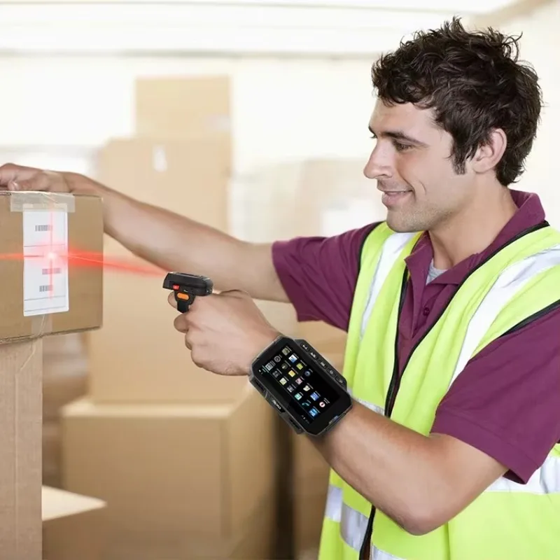 2025Urovo U2 pdas 10 barcode scanner touch screen Data Collector Terminal Scanner rugged Wearable pda android with ring scanner